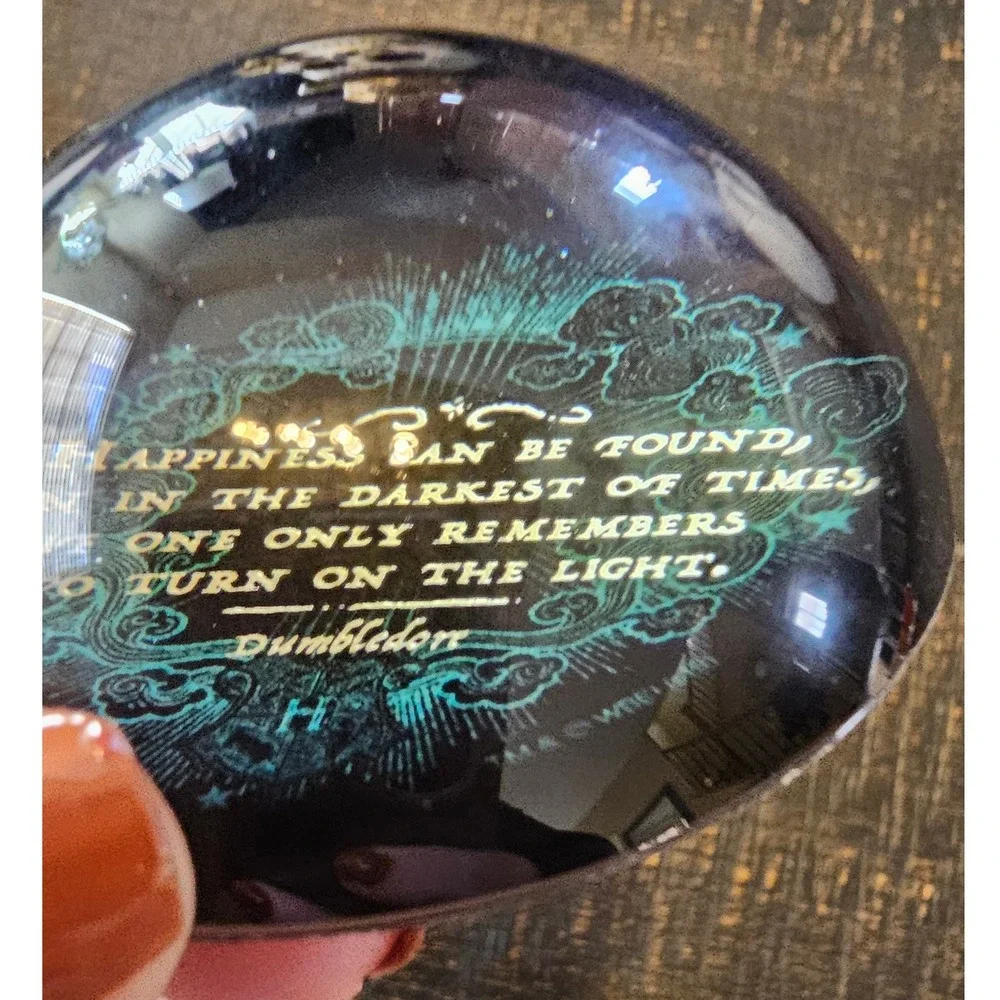 Harry Potter Dumbledore Dome Paperweight Quote Loot Crate New In Box